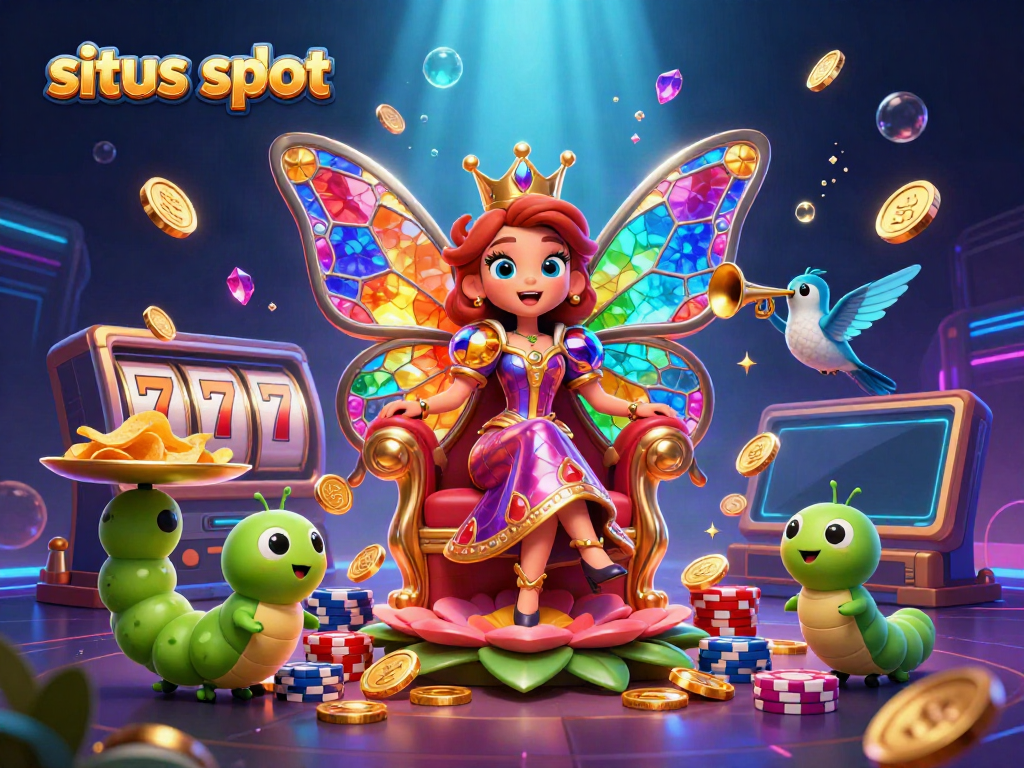 Experience excitement at situs slot with colorful characters and vibrant jackpot elements in a captivating scene.